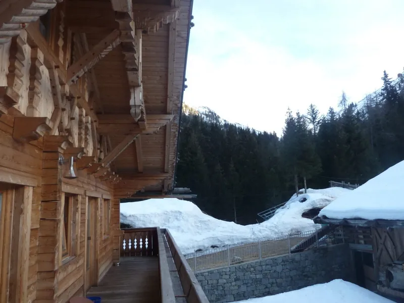 Balkon im Winter